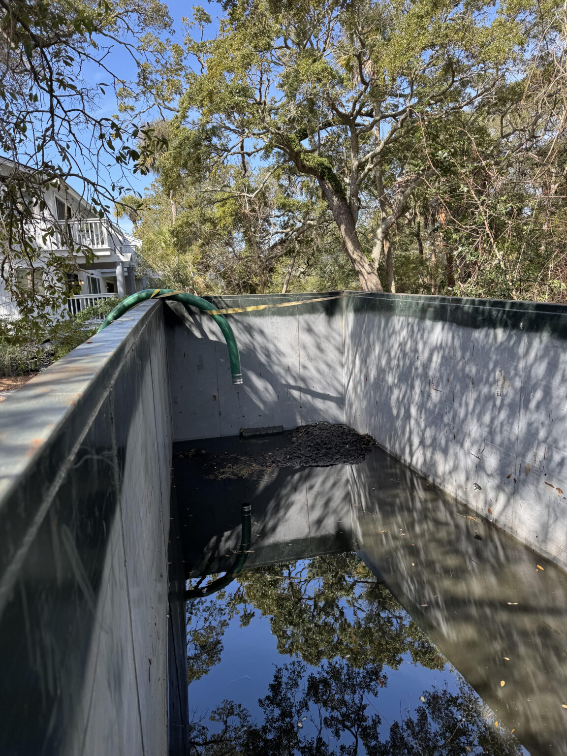 Dredged sediment contained for removal